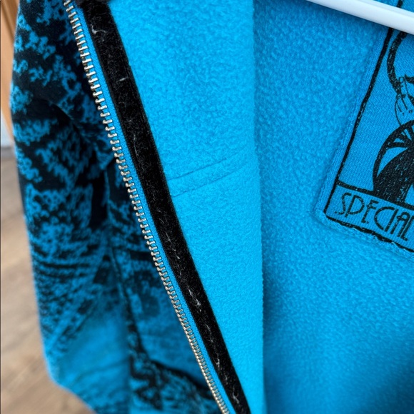 Blue Patterned Women's Jacket - Picture 3 of 10